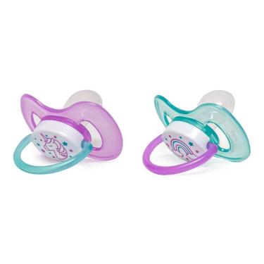 Imagem de Kit 2 Chupeta Comfort Buba Tamanho 1 Noturna Unicórnio