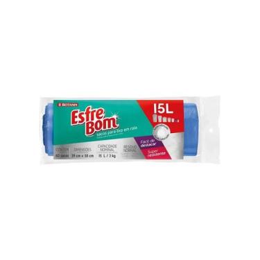 Imagem de Saco de Lixo Azul Rolo 15 LT Fundo Reforçado Bt305 Bettanin, U