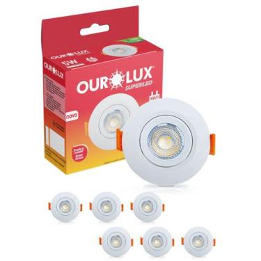Imagem de 7 Spot Super Led Redondo de Embutir Bivolt 5w Cor da Luz Branco Neutro
