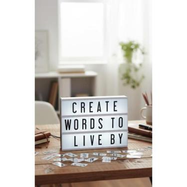 Imagem de Light Box Cinema A4 96 Letras LED Personalize Decoração - Congratulati