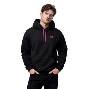 Imagem de Moletom Masculino Canguru com Capuz Flanelado Estampado Relaxado Casual Inverno Confortável-Masculino