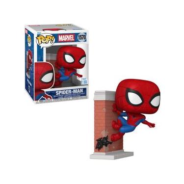 Imagem de Boneco Funko Pop! Premium Marvel - Homem-Aranha na Parede