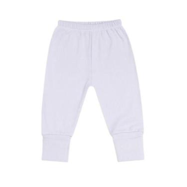 Imagem de Calça Bebês Infantil Vira Pé 100% Algodão Suedine Liso Cores - Alyath,