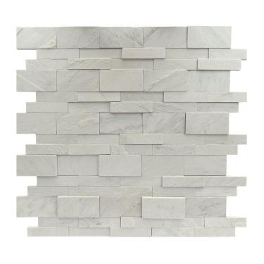 Imagem de Revestimento Pedra Natural Lizzano 5x20cm e 10x20cm Aronne Branco