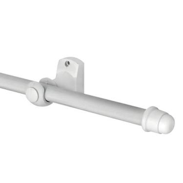 Imagem de Kit Varão Simples para Cortina 1,5 metros - VR Acessórios, Branco