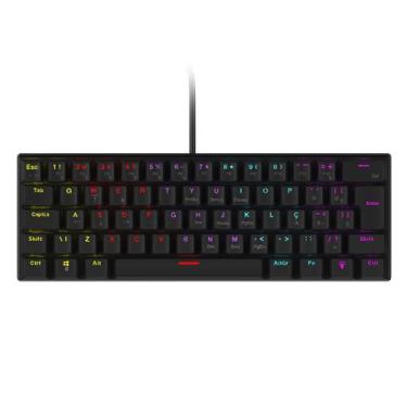 Imagem de Teclado Mecânico 60% Vinik Anihi Black - Switch Blue - Led Rainbow - A