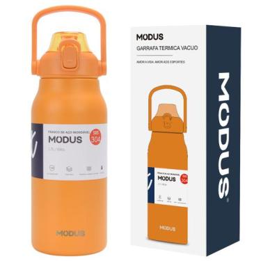 Imagem de Garrafa Térmica de Água 1700ml Aço Inoxidável com Canudo Portátil Café