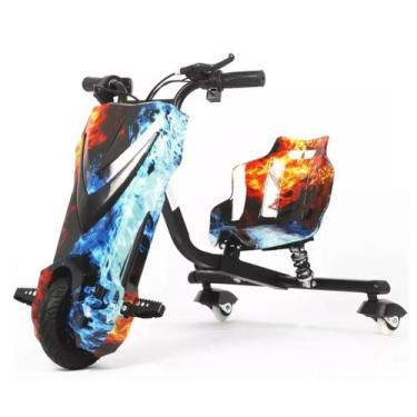 Imagem de Triciclo Elétrico Drift 3 Rodas Infantil Com Amortecedor 250w Manual P