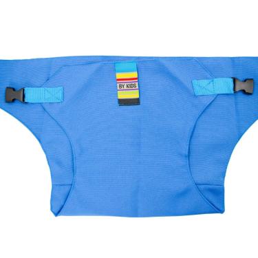 Imagem de Cinto Alimentação Infantil Segura Bebe Na Cadeira Portatil Amarelo Azul