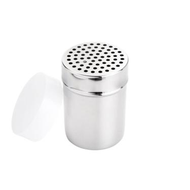 Imagem de Polvilhador de Queijo Ralado de Aço Inox C/Tampa Plástica Prime 10x7,2cm Lyor