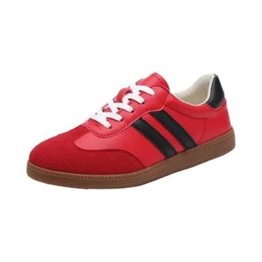 Imagem de Tênis Casuais Femininos Brancos Com Solado Macio E Respirável, Sapatos