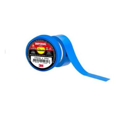 Imagem de Fita Isolante 3m Imperial Cores-18 Mm X 10 M, Azul