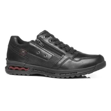 Imagem de Tênis Casual Pegada Masculino Preto Tamanho:38Genero:MasculinoCor:Pret