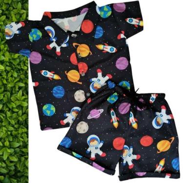 Imagem de Roupa Astronauta Menino para Festa Conjunto Com Gravata - IEL, Verde, 