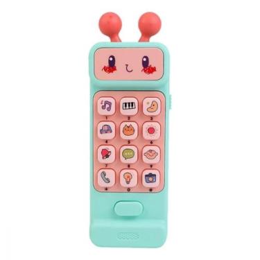 Imagem de Baby Phone Robo Verde com Som e Mordedor - Polibrinq Bb035