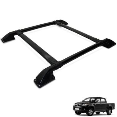 Imagem de Rack De Teto Bagageiro Hilux 2005 a 2015 Preto Tubolar - Track