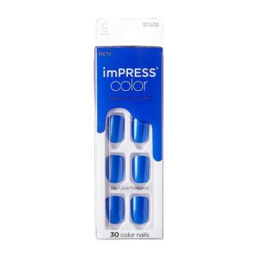 Imagem de Unha Postiça Autocolante imPRESS Color Deep Ocean - Kiss New York