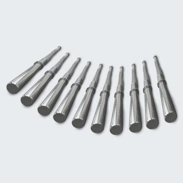 Imagem de Kit 10 Barras Retas Maciças Cromadas 1,80m para Musculação - D1Fitness