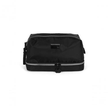 Imagem de Necessaire Gash NC14640GA de Nylon 4,4L Preto com Dois Compartimentos Feminina