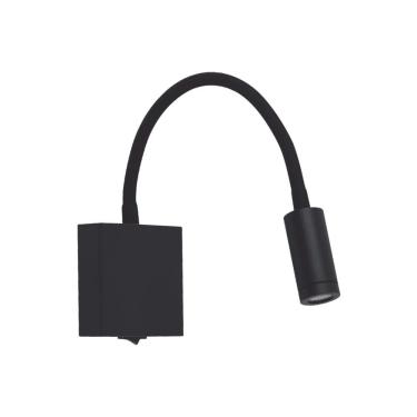 Imagem de Arandela LED Danchi com Interruptor Bivolt 3000K Luz Amarela Preto Astraled
