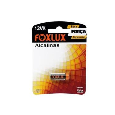 Imagem de Pilha Alcalina Foxlux A23 12V Cilíndrica Compacta para Controles Remotos e Câmeras