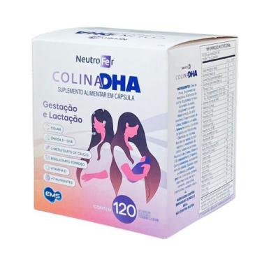 Imagem de Suplemento Alimentar Neutrofer Colina DHA 120 Capsulas para Gestantes 