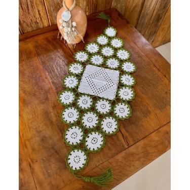 Imagem de Caminho De Mesa 1mx38cm P Crochê Artesanal - Maria Croche Veronez, Bra