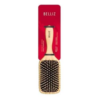 Imagem de Belliz Escova de Cabelo Racket Madeira 445