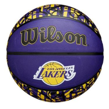 Imagem de Bola de Basquete Wilson NBA TEAM GRAFFITI Los Angeles Lakers