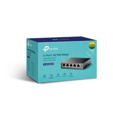 Imagem de Switch 5 portas fast 10/100 (4 portas poe) tl-sf1005lp smb - TPLINK