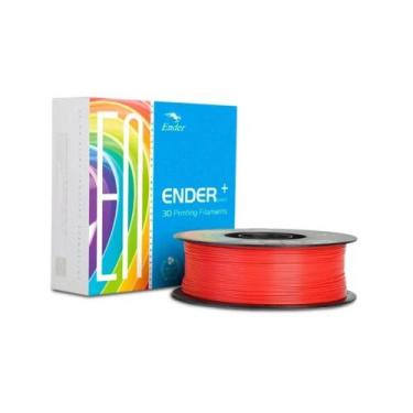 Imagem de Filamentos 1,75mm Ender PLA+, 1Kg, Vermelho, para Impressora 3D, CREAL