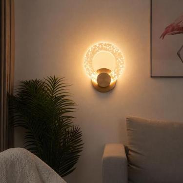 Imagem de Arandela De Parede Led Nitrolux 6W Cristal Bolhas Luz Amarela Quente 3