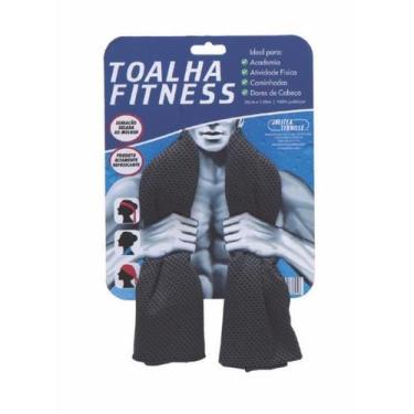 Imagem de Toalha Esportiva Fitness Jolitex, Preto