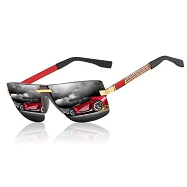 Imagem de Óculos De Sol Hd Polarizado Sem Aro Original JOHN OAK UV UVA J0520K (DOURADO)