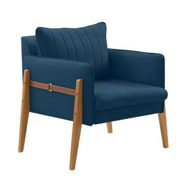 Imagem de Poltrona Orion Veludo Azul Marinho