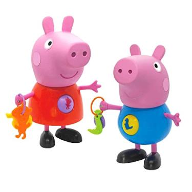Imagem de Conjunto 2 Bonecos Atividades - PEPPA PIG e GEORGE - Elka