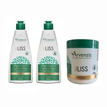 Imagem de Kit Arvensis Tec Liss Shampoo Condicionador Máscara 500g