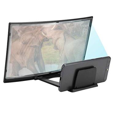 Imagem de Lupa de tela curvada 3D de 30 cm, amplificador de tela de smartphone de vídeo HD para celular, projetor, suporte para olhos, ampliador de tela de telefone para todos os smartphones