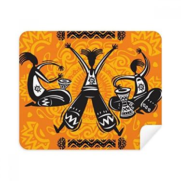 Imagem de Pano de limpeza pandeiro Dance Celebrate Mexico Totems 2 peças de tecido de camurça