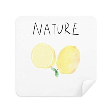 Imagem de Pano de limpeza de tela Natural Lemon Soloisland, tecido de camurça, 2 peças