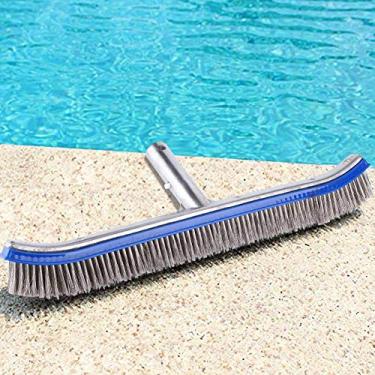 Imagem de Zerone - Escova de aço para piscina, escova de aço para piscina, 45,7 cm, material de limpeza para spa de lagoa