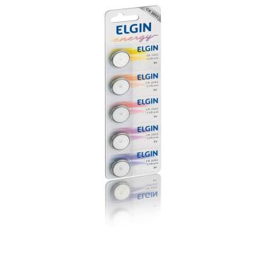 Imagem de Bateria de Botão de Lítio Elgin CR2032 com 5 unidades