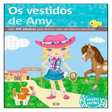 Imagem de Livro - Minimiki - Os Vestidos de Amy: Com 300 Adesivos para Brincar com Sua Boneca Americana - Vergara & Riba