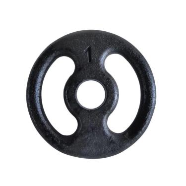 Imagem de Anilha Ferro Fundido Pintada Fitness Academia 1Kg