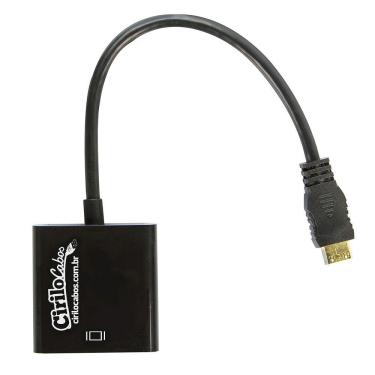 Imagem de Cabo Conversor Adaptador Mini HDMI para VGA - Cirilo Cabos