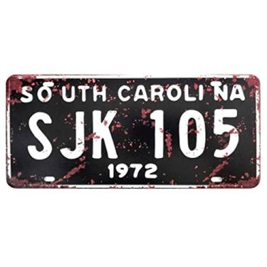 Imagem de Placa de Carro Decor em Madeira State Route - South Carolina