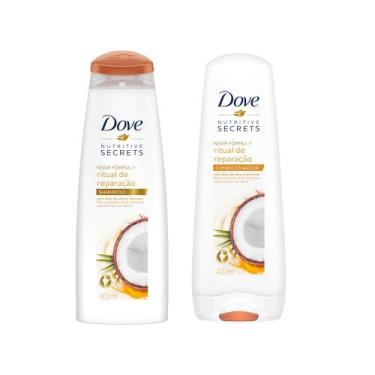 Imagem de Kit Shampoo + Condicionador Dove Nutritive Secrets Ritual De Reparação
