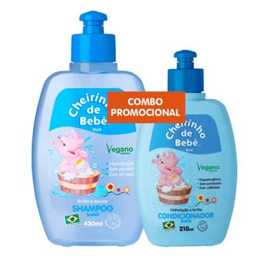 Imagem de Combo Prom. Shampoo Blue 430 e Condicionador Cheirinho de Bebê 210ml