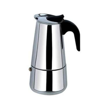 Imagem de Cafeteira Italiana Moka Pequena 100Ml Aço Inox Moderna