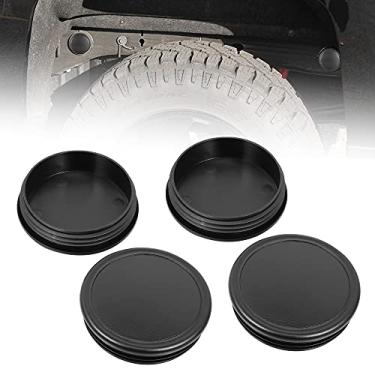 Imagem de Kit de plugue de 4 peças para 2500HD com roda traseira e tampa de orifício de cabine – Serve para 2001-2019 GMC Sierra e Chevrolet Chevy Silverado – 2500 acessórios de caminhão